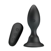 Mr Play Vibrating Anal Plug 10.8 cm USB Rechargeable Butt Plug with Remote Control Butt Plugs - Vibrating